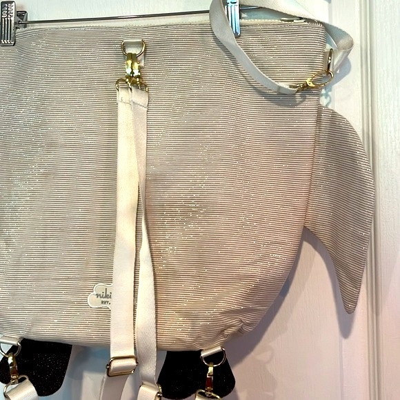 Swimming bag Forever Young Backpack - Golden Glitter Owl. - Picture 7 of 13